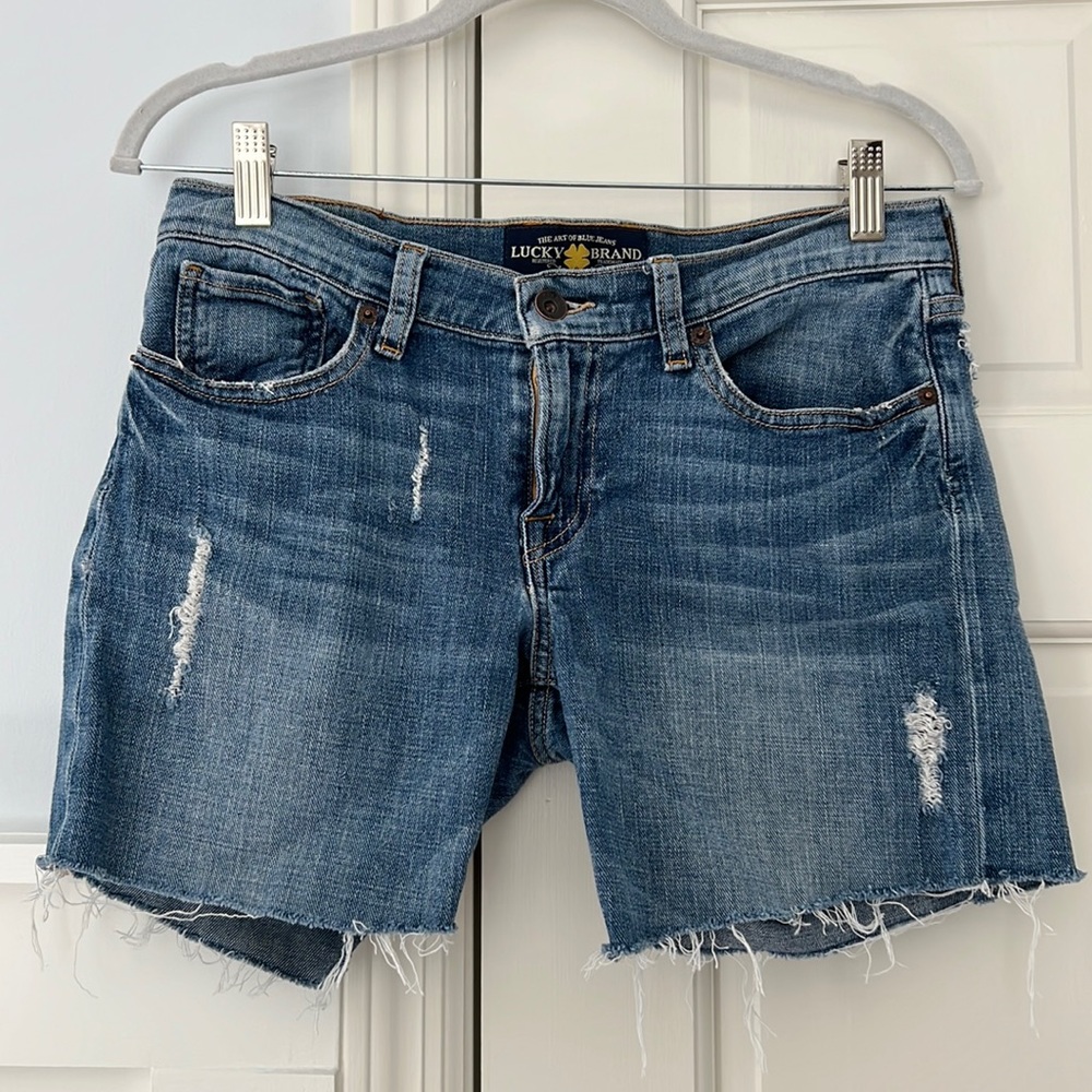 Lucky Cut Off Denim Shorts